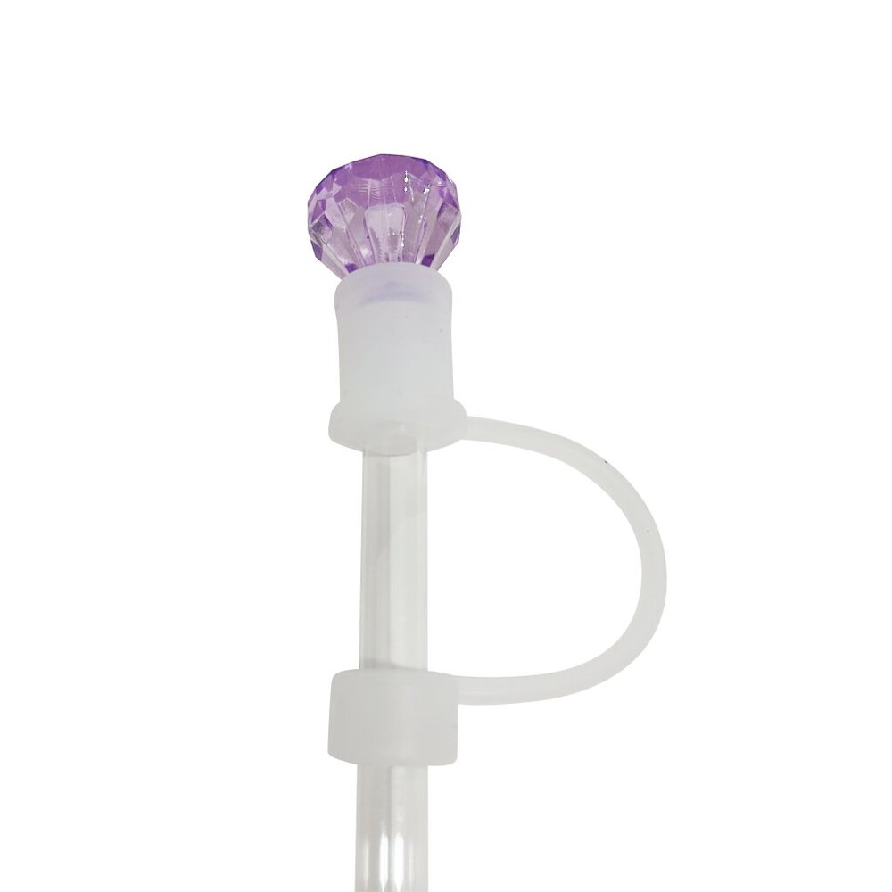 PURPLE DIAMOND STRAWTOPPER